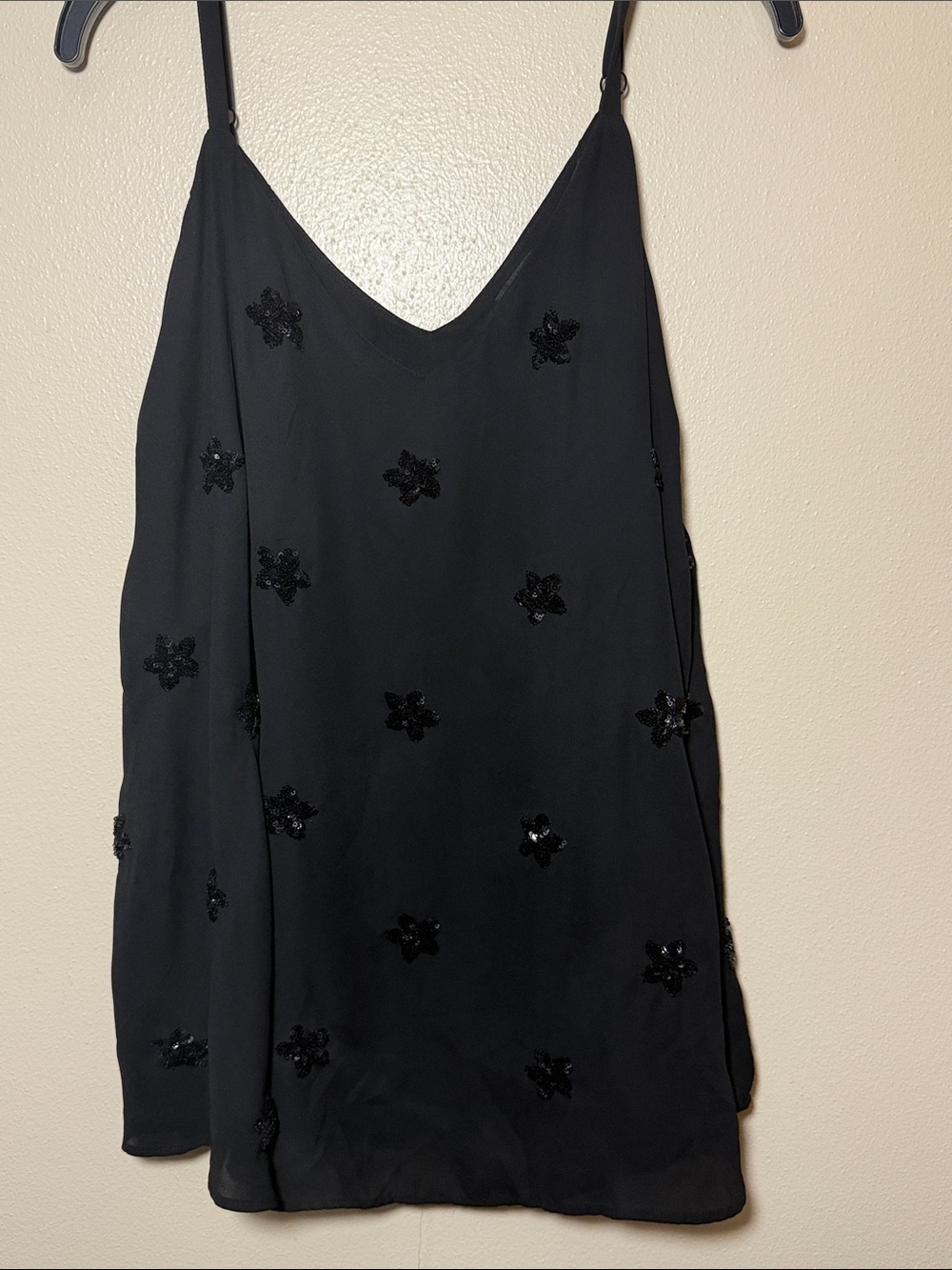torrid Black Sequin Floral Camisole